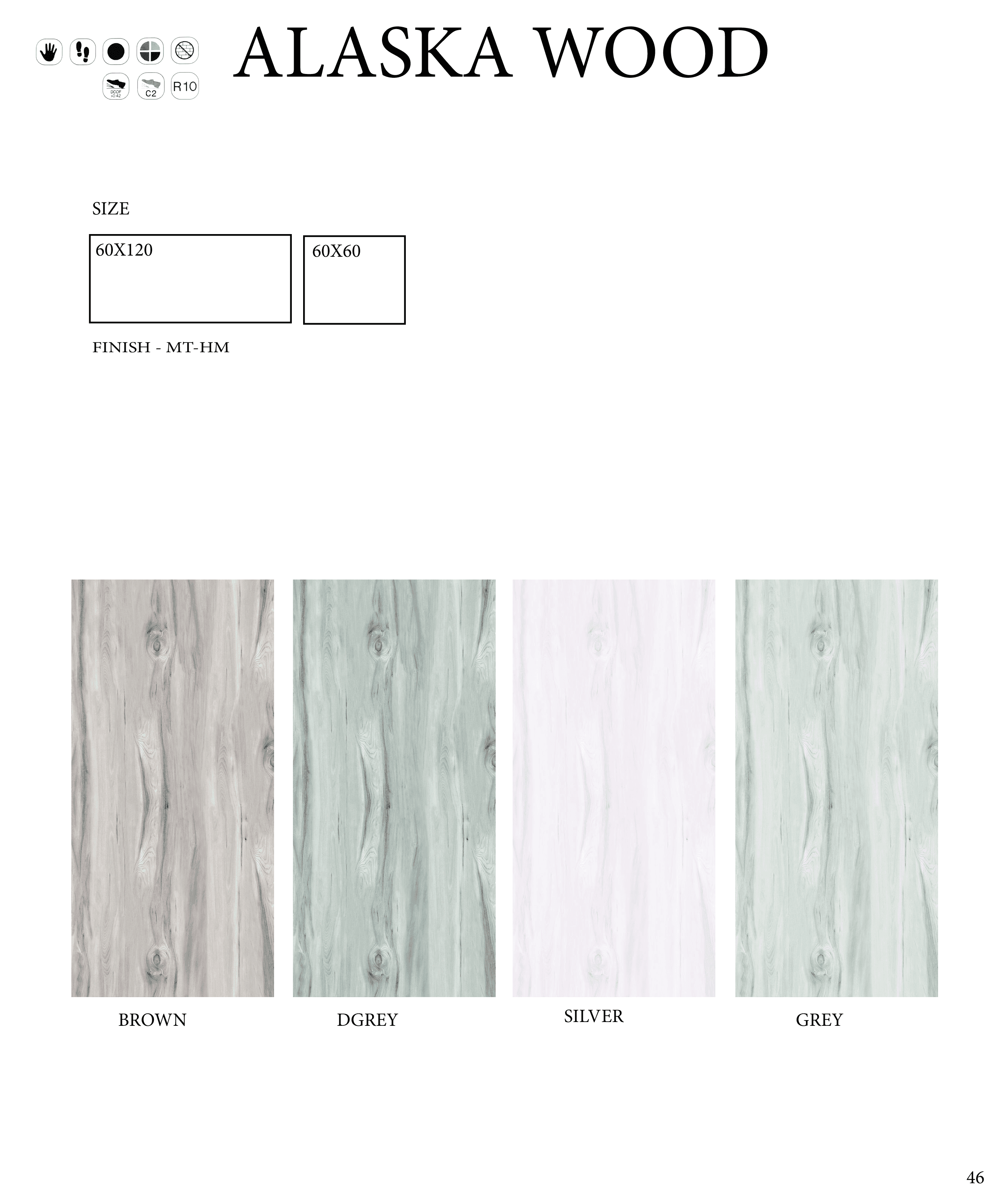 Alaska Wood porcelain tile