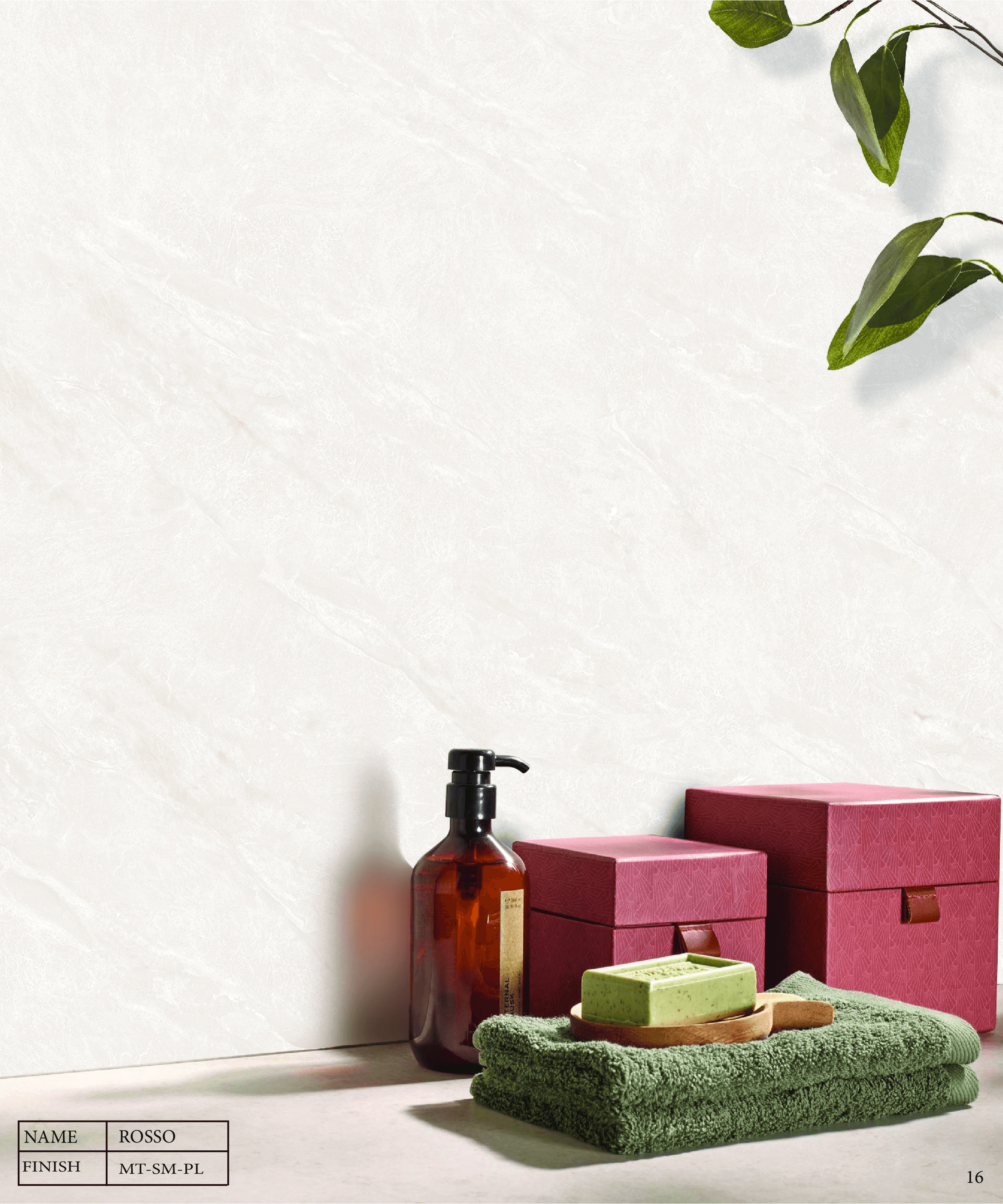 Rosso porcelain tile