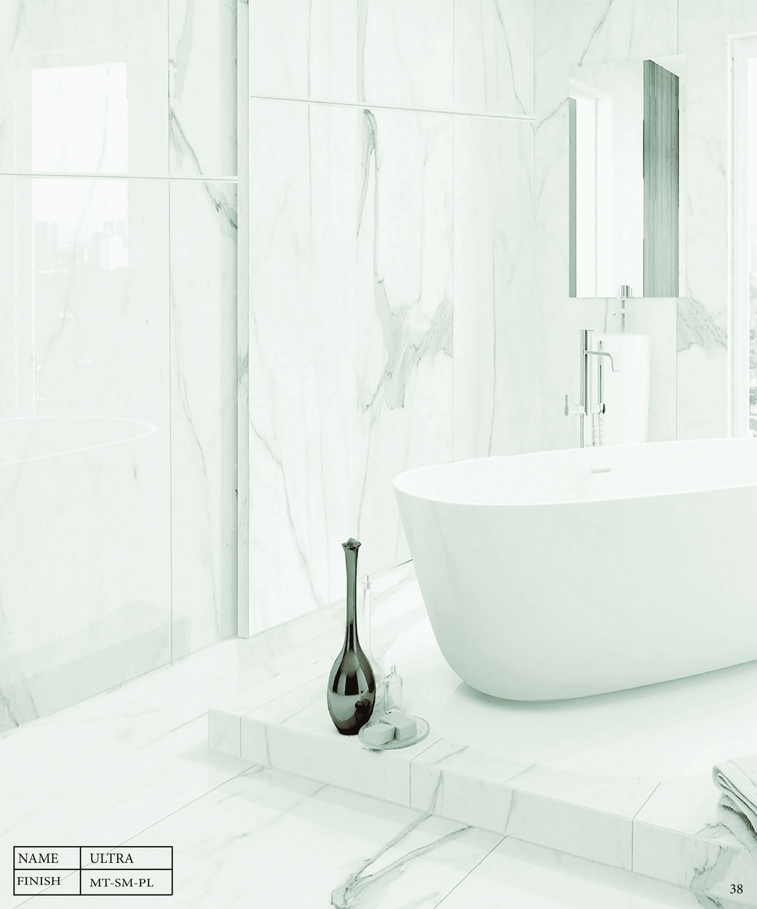 Ultra porcelain tile